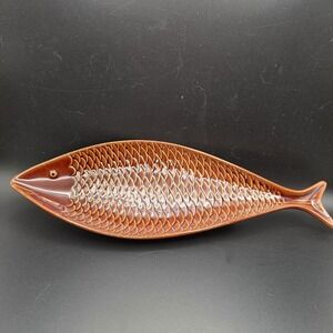 Stig Lindberg's Fladen Fish Stoneware Dish MCM VTG Swedish Gustavsberg